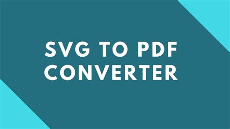 SVG TO PDF